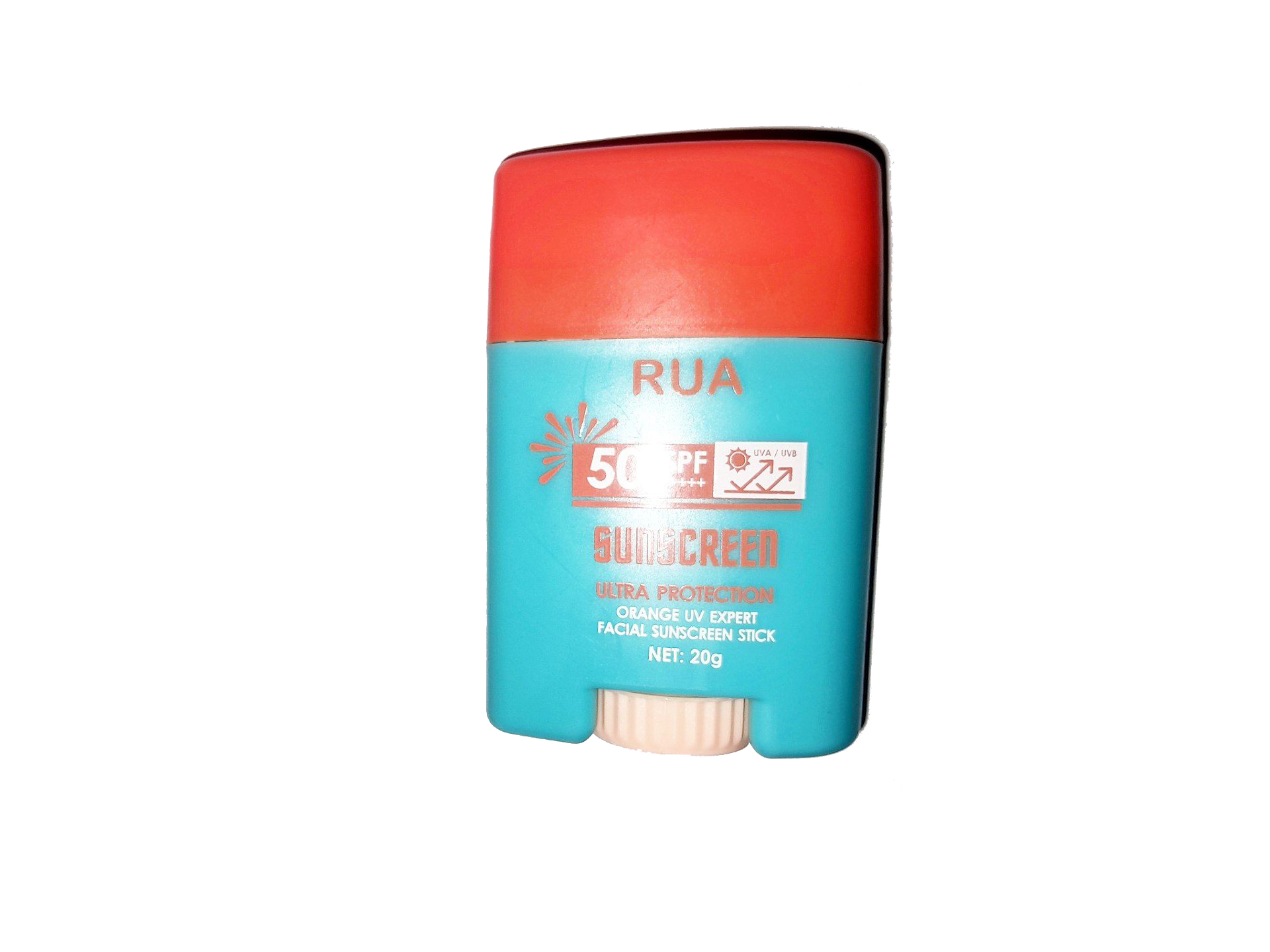 ضد آفتاب استیکی مدل RUA با SPF50 مناسب انواع پوست، به‌ویژه پوست حساس و مستعد قرمزی وزن 20گرم