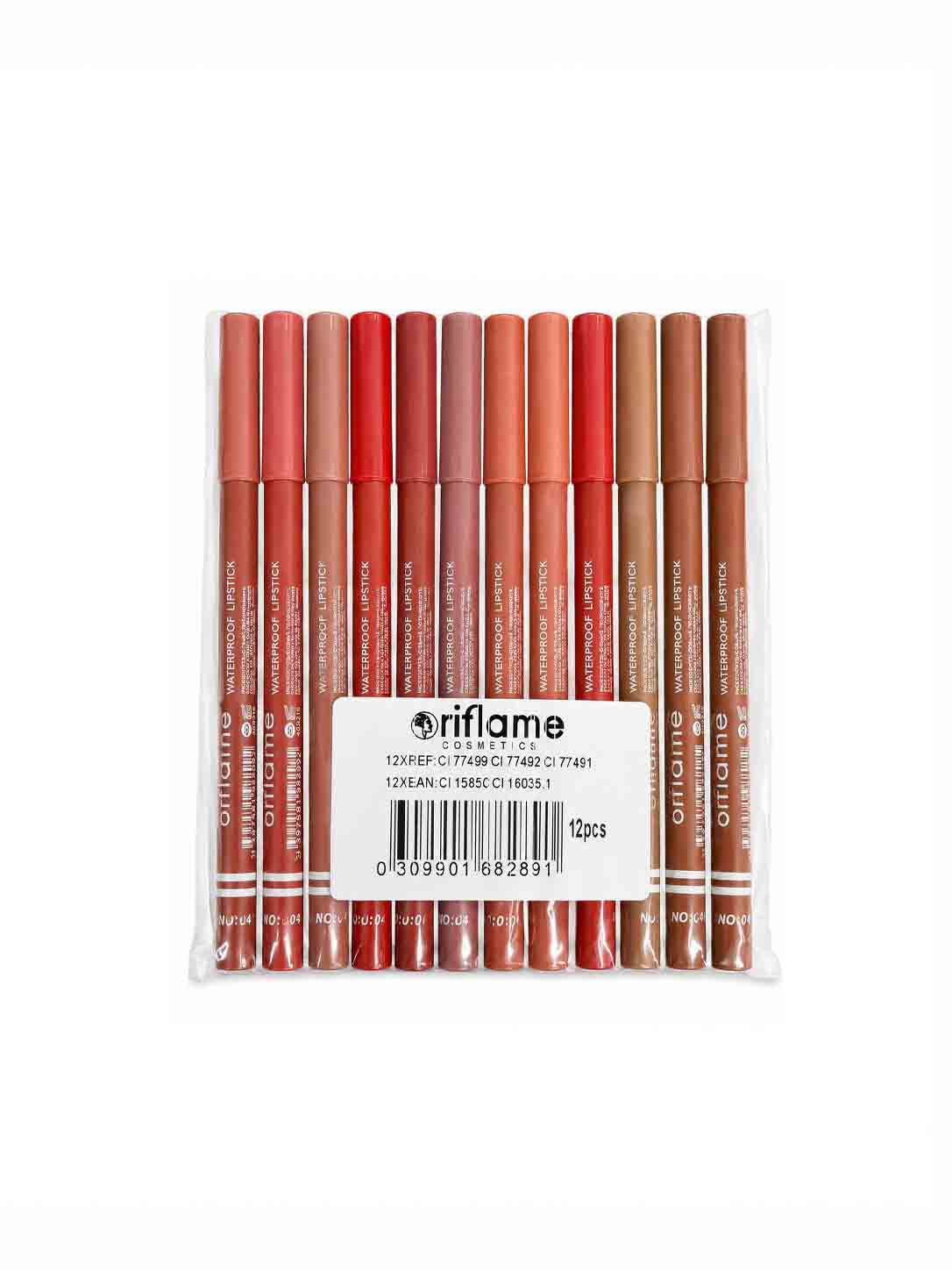 پک 12 عددی رژلب مدادی اوریفلیم Oriflame