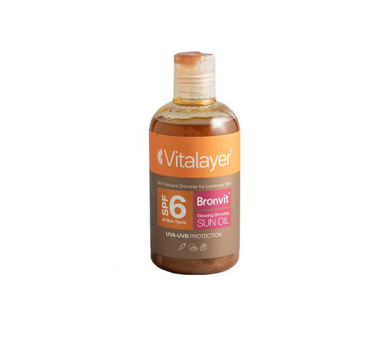 روغن آفتاب برنزه کننده اکلیلی SPF6 بدن برن ویت ویتالیر حجم 250 میلی لیتر