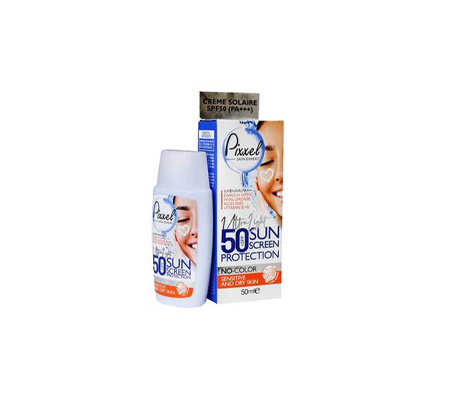 کرم ضد آفتاب پیکسل مناسب پوست خشک  50 میلی لیتر SPF50 بی رنگ