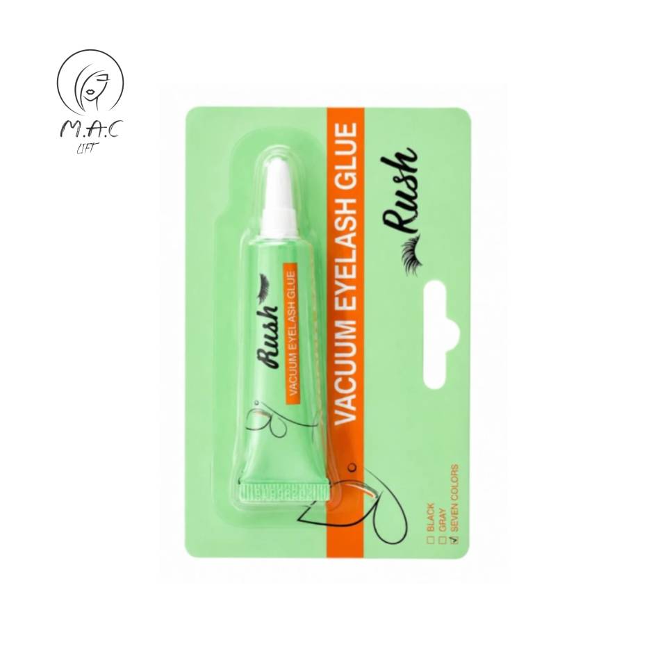 چسب مژه راش Rush تیوپی مدل هفت رنگ ضد حساسیت حجم ۷ گرم