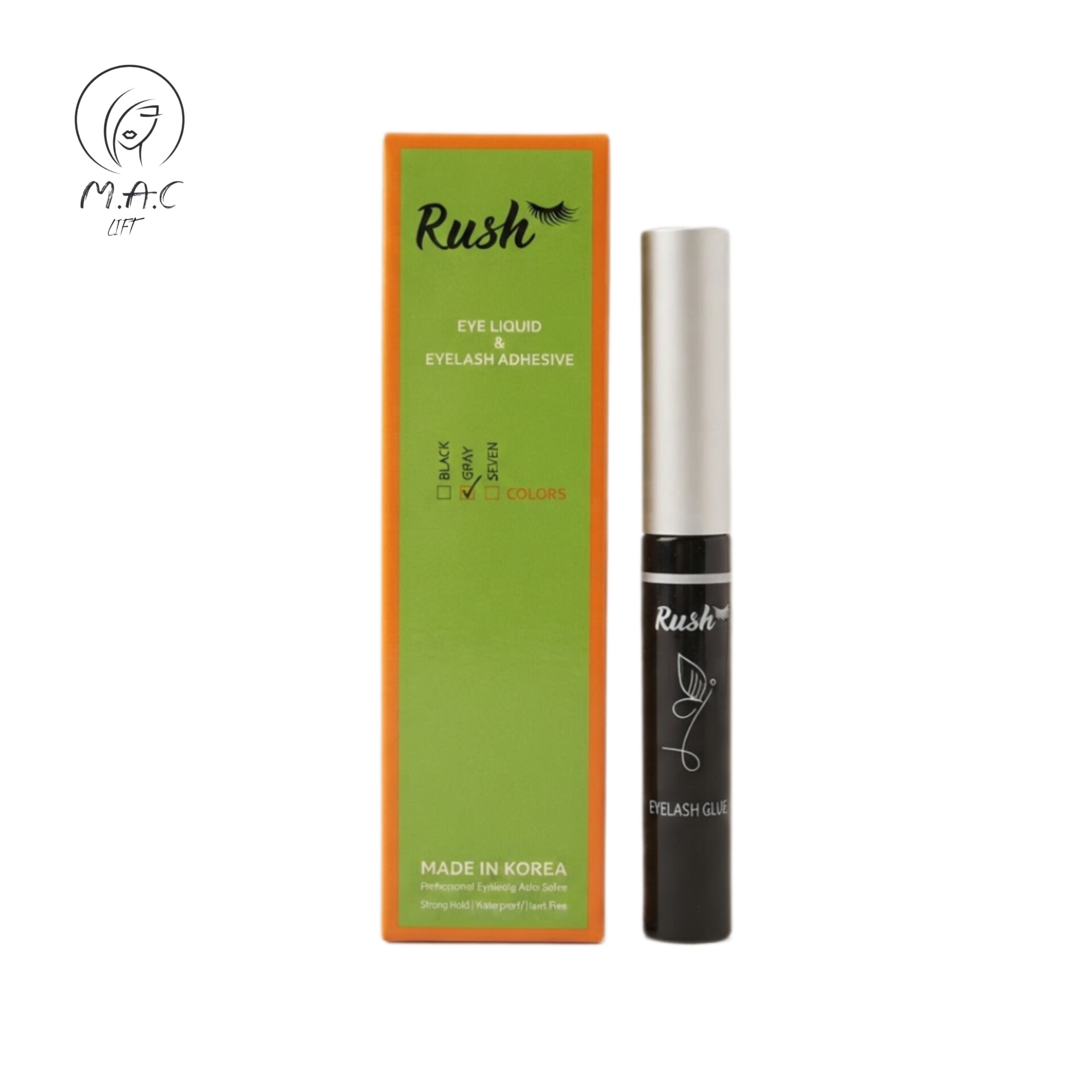 چسب مژه مصنوعی  راش مدل قلمی RUSH ضد حساسیت حجم ۷ گرم