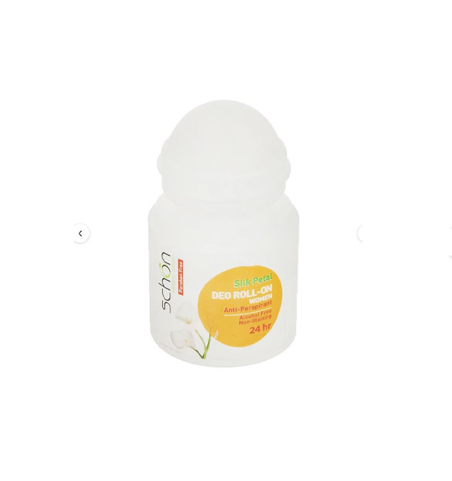 رول ضد تعریق زنانه شون مدل Silk Petal حجم 50 میلیلیتر، با رایحه سیب سبز و مرکبات تازه، ماندگاری 24 ساعت، ضد حساسیت، فاقد پارابن، بدون ایجاد لک و سفیدی