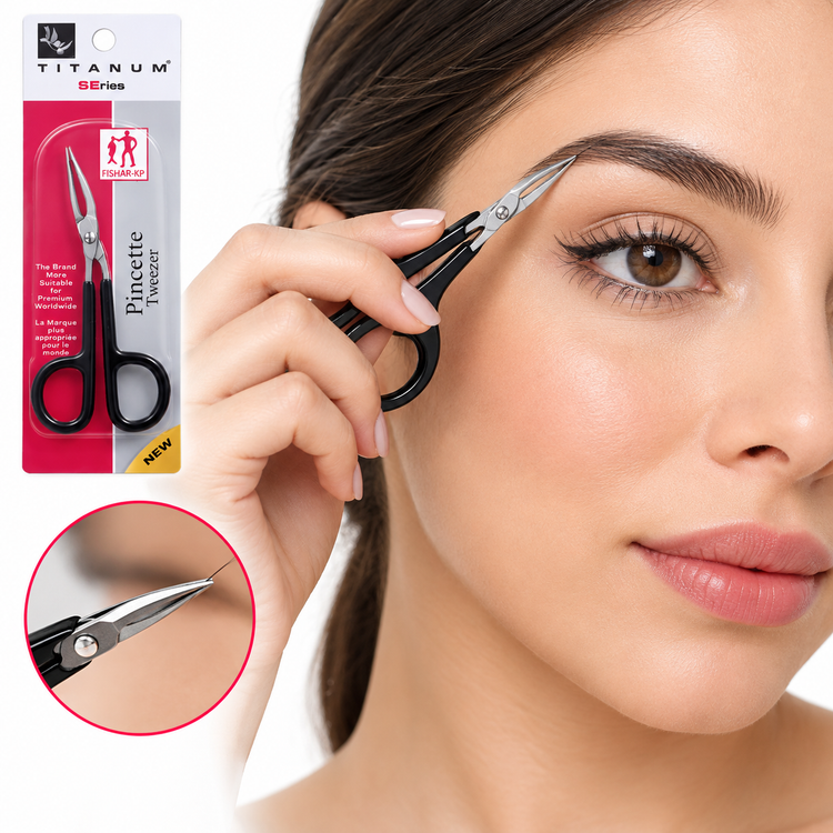 موچین تیتانیوم Titanum مدل Pinzette Tweezer با ارسال رنگ رندوم