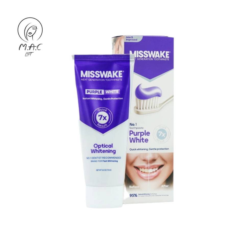 خمیر دندان ضد زردی بنفش میسویک مدل Purple white حجم 75 میلی لیتر