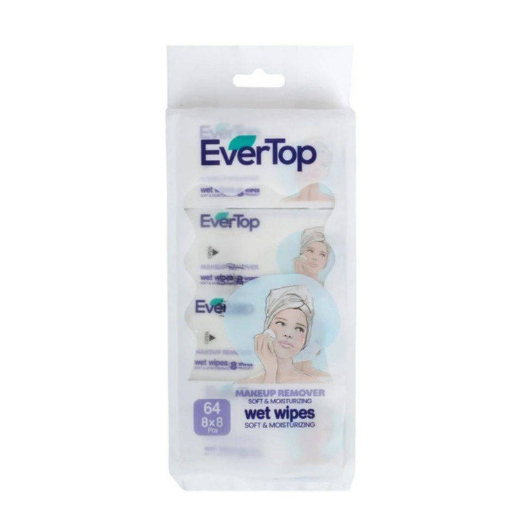 دستمال مرطوب آرایشی اورتاپ Evertop مدل جیبی دونه ای